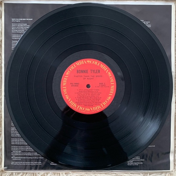 Bonnie Tyler Faster Than The Speed of Night LP - Picture 6 of 6